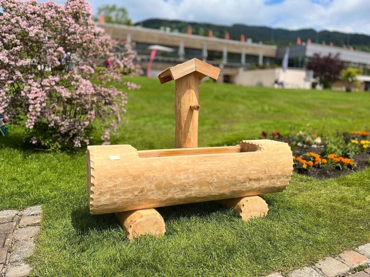 Holzbrunnen aus Lärchenholz