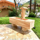Holzbrunnen ,,Rotwand" eckiger Holztrog Lärche