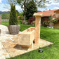 Holzbrunnen ,,Rotwand" eckiger Holztrog Lärche