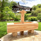 Holzbrunnen ,,Rotwand" eckiger Holztrog Lärche