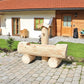 Holzbrunnen ,,Wilder Kaiser" Holztrog aus Tannenholz mit Struktur