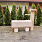 Holzbrunnen ,,Grüneck" eckiger Wassertrog aus Tannenholz