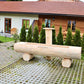 Holzbrunnen ,,Fellhorn" flacher Holztrog aus Lärche