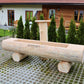 Holzbrunnen ,,Fellhorn" flacher Holztrog aus Lärche