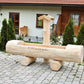 Holzbrunnen ,,Zugspitze" Baumstammbrunnen aus Lärchenholz