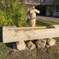 Holzbrunnen ,,Schliersberg" Brunnentrog Ränder abgeflacht aus Tannenholz