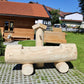 Holzbrunnen ,,Weinberg" Holztrog aus Tannenholz Ränder rund