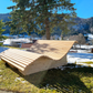 Himmelsliege ,,Bodensee" Relaxliege für drei Personen aus Lärchenholz