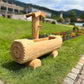 Holzbrunnen ,,Zugspitze" Baumstammbrunnen aus Lärchenholz
