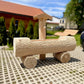 Holzbrunnen ,,Wilder Kaiser" Holztrog aus Tannenholz mit Struktur
