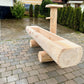 Holzbrunnen ,,Fellhorn" flacher Holztrog aus Lärche