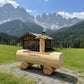 Holzbrunnen ,,Zugspitze" Baumstammbrunnen aus Lärchenholz