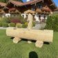 Holzbrunnen ,,Schliersberg" Brunnentrog Ränder abgeflacht aus Tannenholz