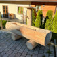 Holzbrunnen ,,Fellhorn" flacher Holztrog aus Lärche