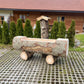 Holzbrunnen  ,,Aiplspitz" Baumstammbrunnen mit Rinde