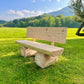 Baumstammbank ,,Buchsee" aus Lärchenholz mit Lehne