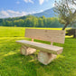 Baumstammbank ,,Buchsee" aus Lärchenholz mit Lehne