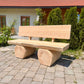 Baumstammbank ,,Buchsee" aus Lärchenholz mit Lehne