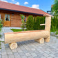 Holzbrunnen ,,Watzmann" Lärchenbrunnen Säule stirnseitig