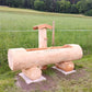 Holzbrunnen ,,Schliersberg" Brunnentrog Ränder abgeflacht aus Tannenholz