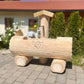 Holzbrunnen ,,Weinberg" Holztrog aus Tannenholz Ränder rund