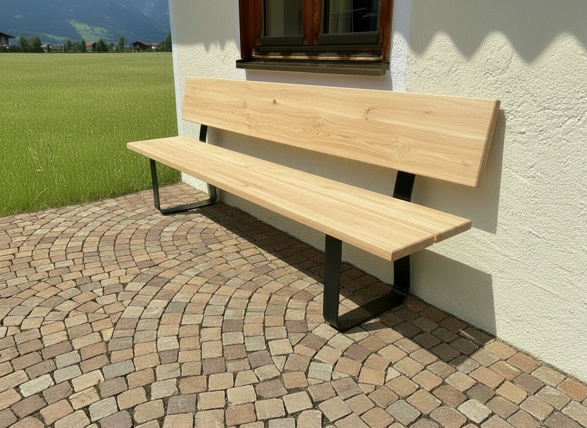 Lärchenbank ,,Pulvermaar" mit Lehne