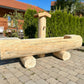 Holzbrunnen ,,Schliersberg" Brunnentrog Ränder abgeflacht aus Tannenholz