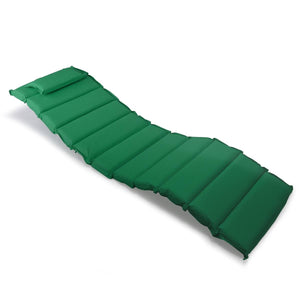 Liegenauflagen Polster Kopfkissen Garten Terrasse gesteppt grün