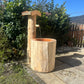 Holzbrunnen ,,Vogelsang" stehender Baumstammbrunnen aus Lärchenholz