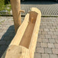 Holzbrunnen ,,Wilder Kaiser" Holztrog aus Tannenholz mit Struktur