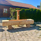 Holzbrunnen ,,Fellhorn" flacher Holztrog aus Lärche