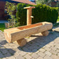 Holzbrunnen ,,Fellhorn" flacher Holztrog aus Lärche