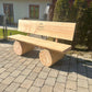 Baumstammbank ,,Buchsee" aus Lärchenholz mit Lehne