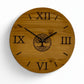 Wanduhr aus Altholz ringlos mit eigenem Logo