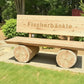 Baumstammbank ,,Buchsee" aus Lärchenholz mit Lehne