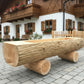 Holzbrunnen ,,Wallberg" Baumstammbrunnen aus Tannenholz strukturiert