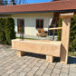 Holzbrunnen ,,Dachstein" eckiger Holzbrunnen Lärche