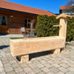 Holzbrunnen ,,Dachstein" eckiger Holzbrunnen Lärche