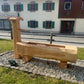 Holzbrunnen ,,Dachstein" eckiger Holzbrunnen Lärche