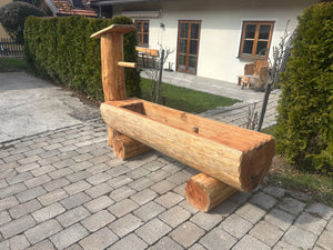 Ausstellungsbrunnen ,,Watzmann" Lärchenbrunnen Säule stirnseitig 175cm Länge