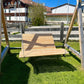 Hängeliege ,,Gartensee" aus Lärchenholz und pulverbeschichtetem Metallgestell