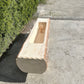 Holzbrunnen ,,Wendelstein'' Wassertrog aus Tannenholz mit Rinde