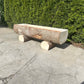 Holzbrunnen ,,Wendelstein'' Wassertrog aus Tannenholz mit Rinde