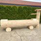 Holzbrunnen ,,Alpelhorn" Holztrog mit Säule Stirnseiteitig