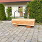 Holzbrunnen ,,Buchstein" eckiger Holztrog Lärche mit Brunnenbogen