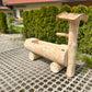 Holzbrunnen ,,Alpelhorn" Holztrog mit Säule Stirnseiteitig