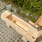 Holzbrunnen ,,Alpelhorn" Holztrog mit Säule Stirnseiteitig