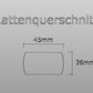 Ersatzlatte Lärchenholz mit Bohrung