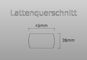 Ersatzlatte Lärchenholz mit Bohrung